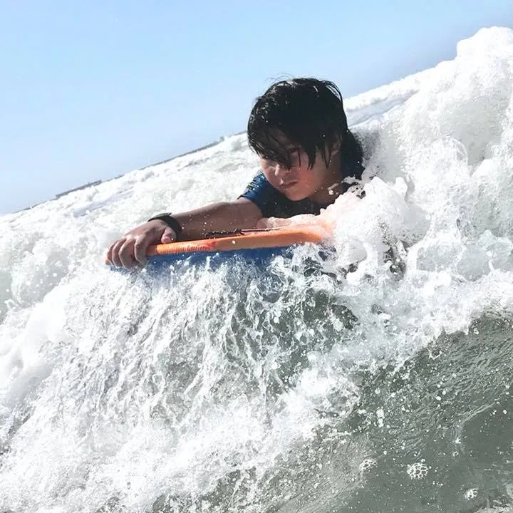 Young Elan in the water